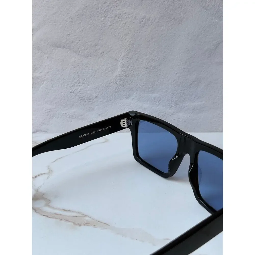 NEW Off White Lawton OERI09 Black Blue Sunglasses